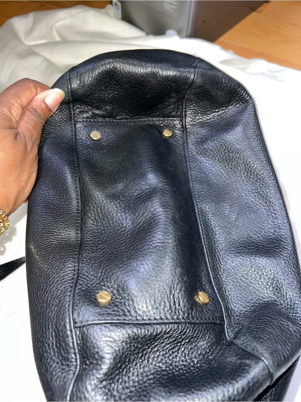 Tory Burch Black Leather Hobo Satchel